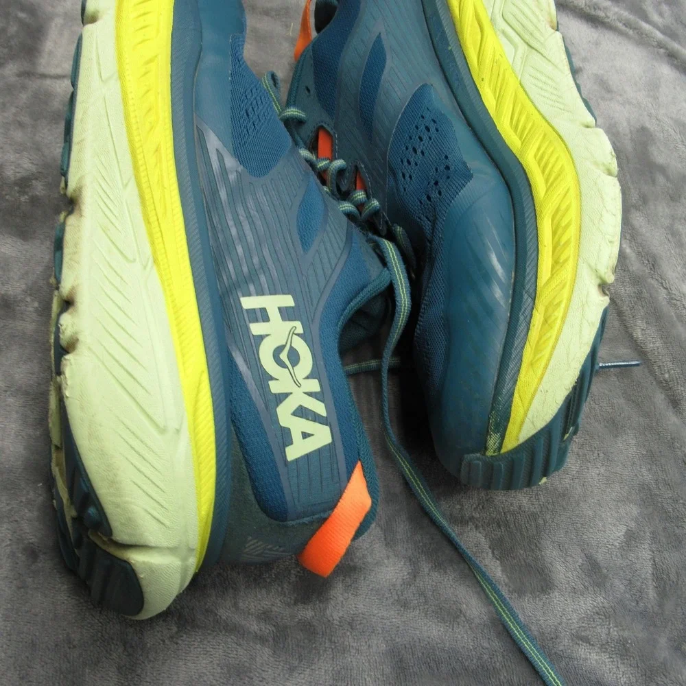 Hoka Running Shoes Men 11 Sea Blue Stinson ATR 6 Trail Lightweight Athletic